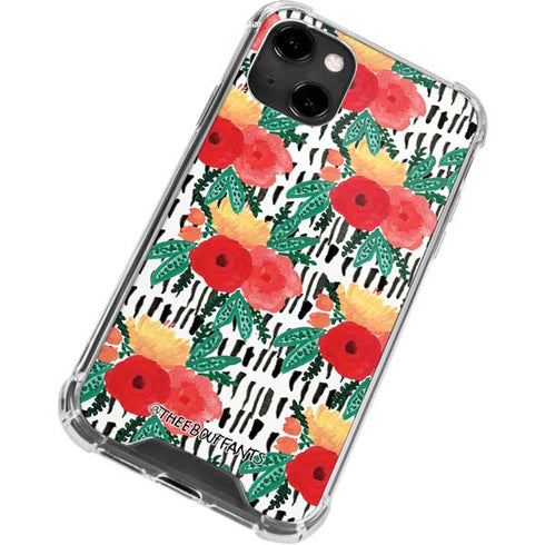 Bouffants and Broken Hearts Bouquets Print 3 iPhone 14 Clear Case